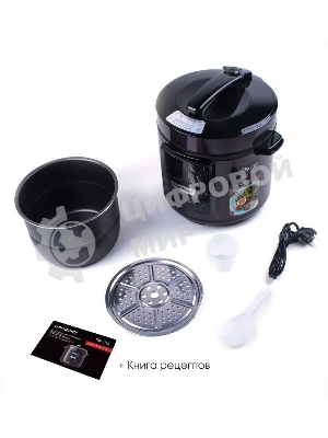 Мультиварка-скороварка Endever VITA 98 черный/сливовый электрическая Endever Vita 98