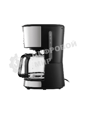 Кофеварка капельная Maunfeld MF-722S серебристый/черный, исп. кофе - молотый, 1.5 л, 900 Вт.