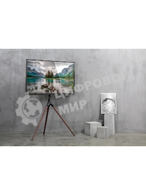 Подставка для телевизора Cactus CS-ST1246BKWN черный/орех, 45