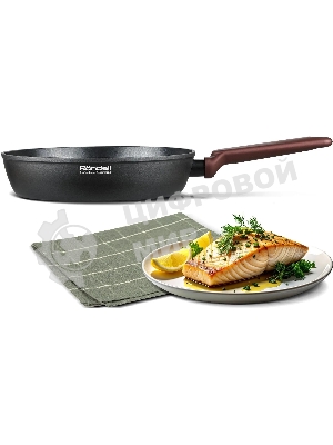Сковорода Rondell Bojole RDA-2025 круглая 28см покрытие: Xylan Plus ручка несъемная (без крышки) черный