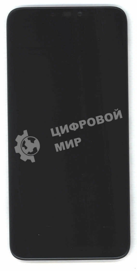 Дисплей для Asus ZenFone Max M2 ZB633KL, черный с рамкой