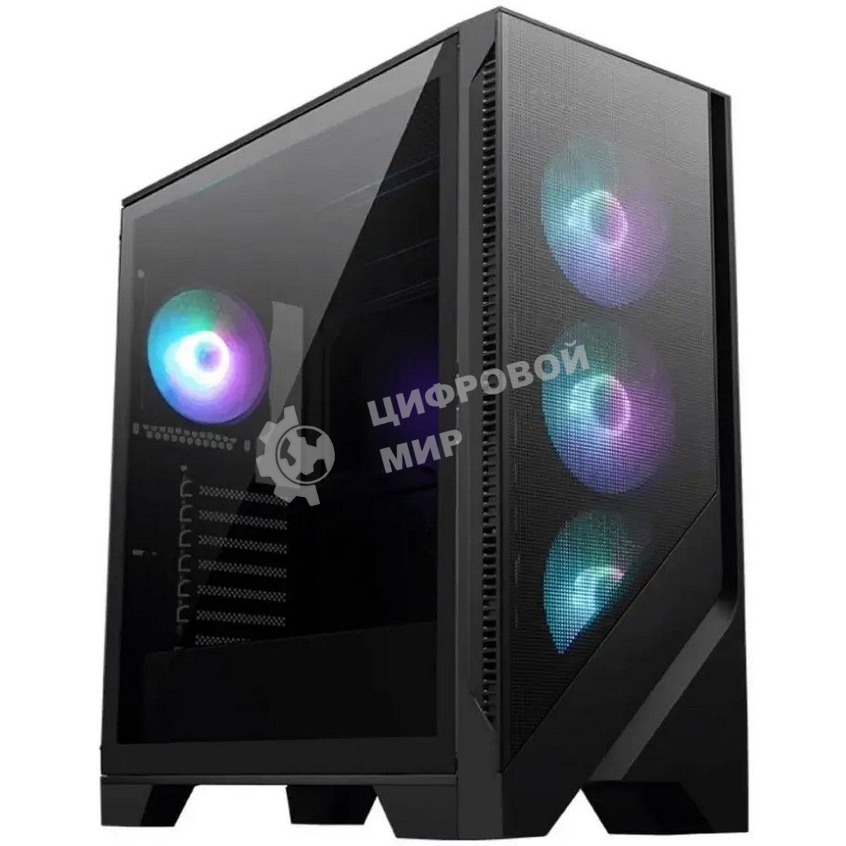 Корпус MSI MAG FORGE 320R Airflow, Midi-Tower, чёрный, 4 x 120 мм