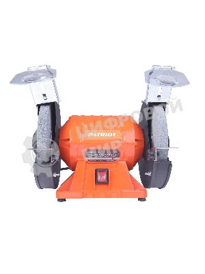 Станок заточной PATRIOT Expert GM 200, 550Вт, 2980об/мин, 200мм диск, А36/А60 зерн, посадочный 16 мм, асинхронный, адаптер на круги 32 мм