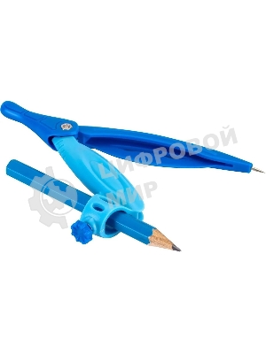 Циркуль Deli EG20102, металл, удлинитель, в комплекте: карандаш