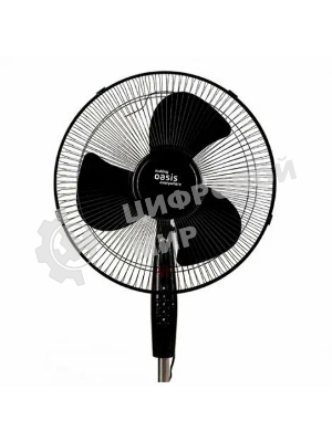 Вентилятор Oasis VF-50PB чёрный, напольный, 50 Вт, 3 скорости, 36 см (4 шт. в коробке)