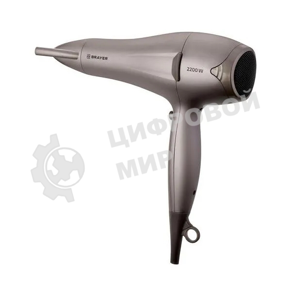 Фен BRAYER BR3006 коричневый, 2200 Вт