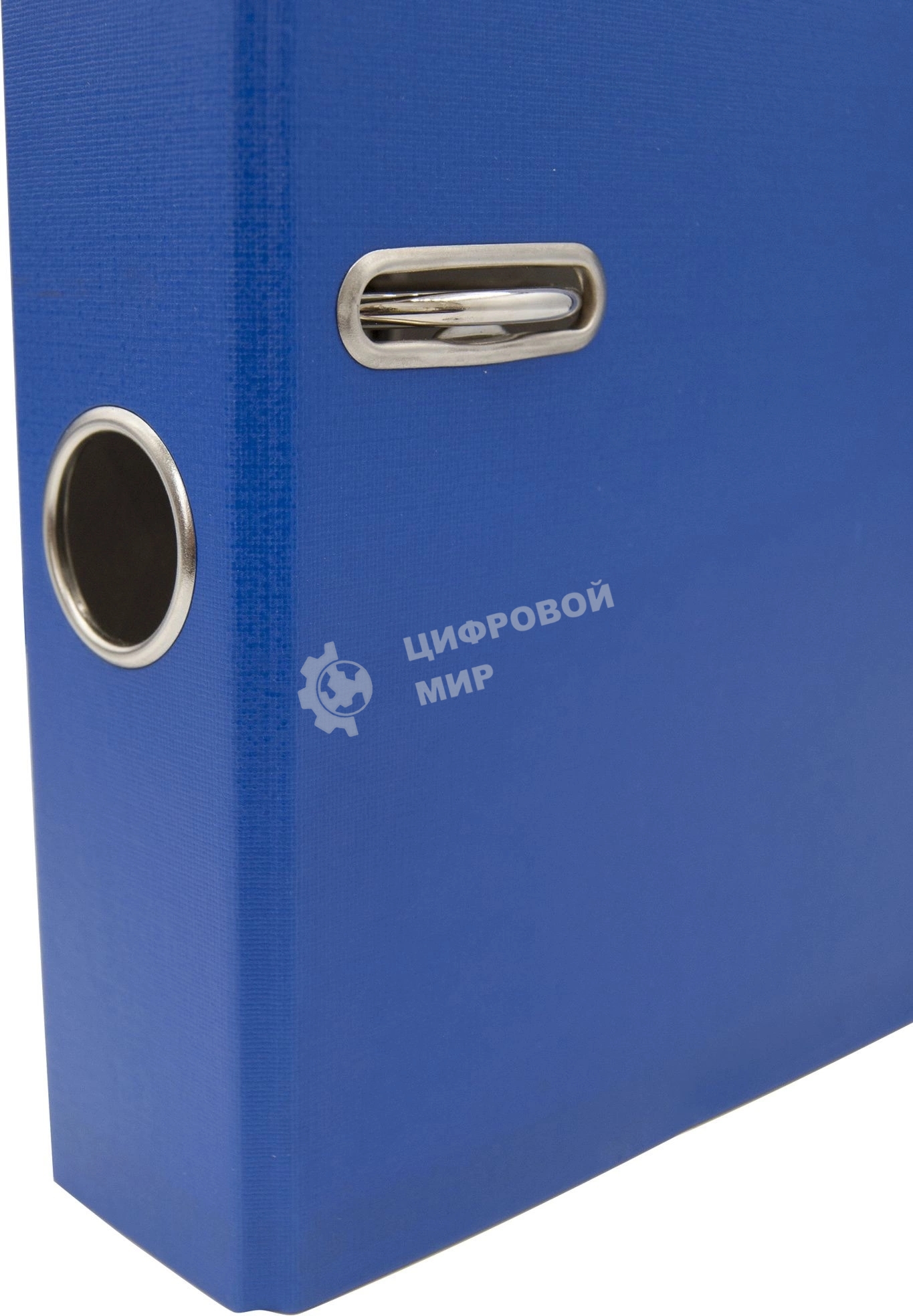 Папка-регистратор Silwerhof A4 75мм ПВХ/бумага синий без. окант. сборная (упак.:2шт)