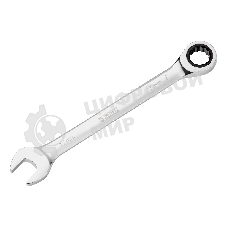 Ключ комбинированный Denzel, с трещеткой, 17 мм