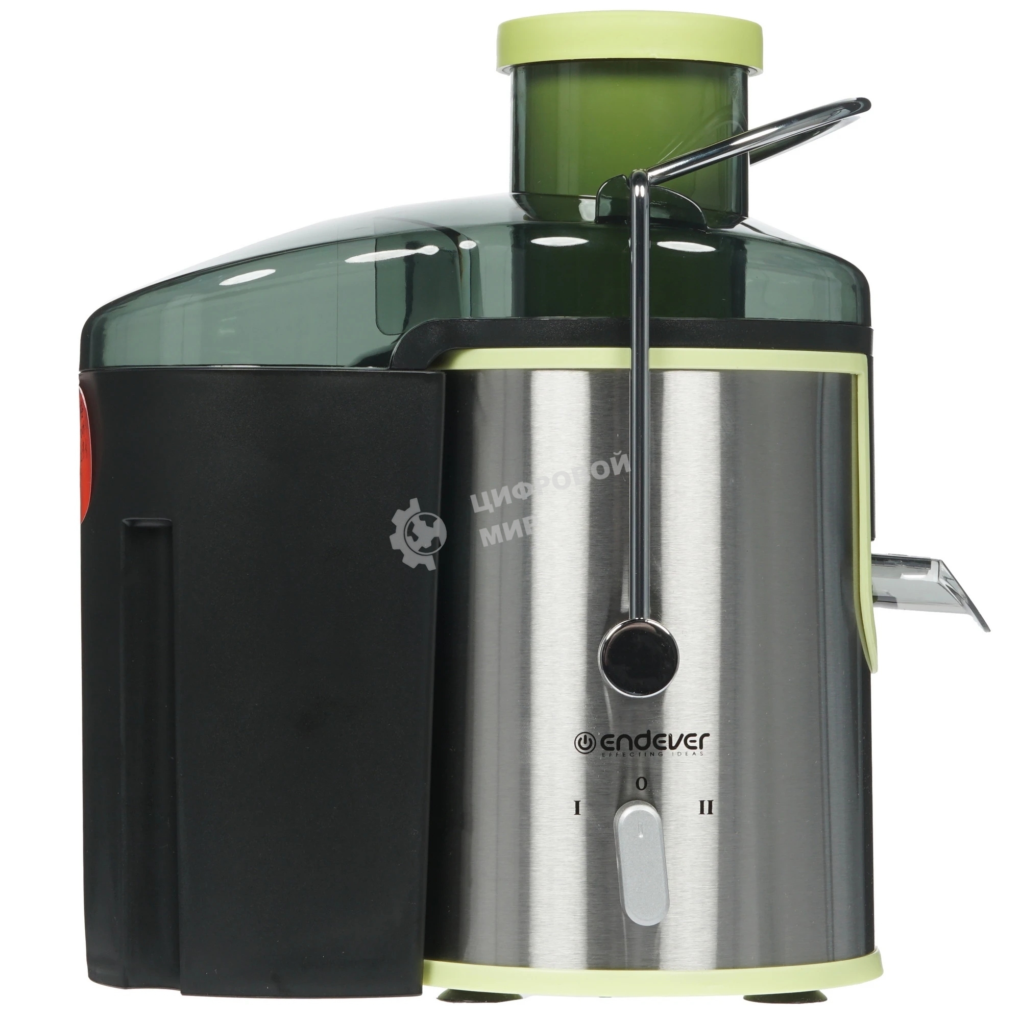 Соковыжималка Endever Sigma 75 серебристый, центробежная, 400 Вт, 450 мл, электронное