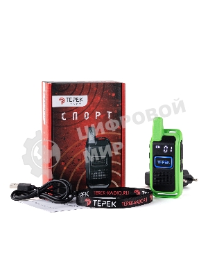 Рация Терек Спорт до 3км сигн.Аналоговый зеленый (СПОРТ ЗЕЛЕНЫЙ)