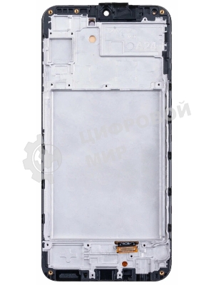 Дисплей для Samsung Galaxy A24 SM-A245F в сборе с тачскрином и рамкой, черный