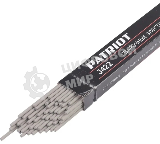Электроды сварочные PATRIOT J422, 3,2мм, 1кг (аналог МР-3С)