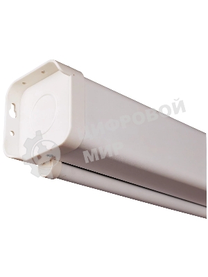 Настенный экран Lumien Master Picture 189х240 см Matte White FiberGlass, черная кайма по периметру, доп. черная кайма сверху 51 см 16:9