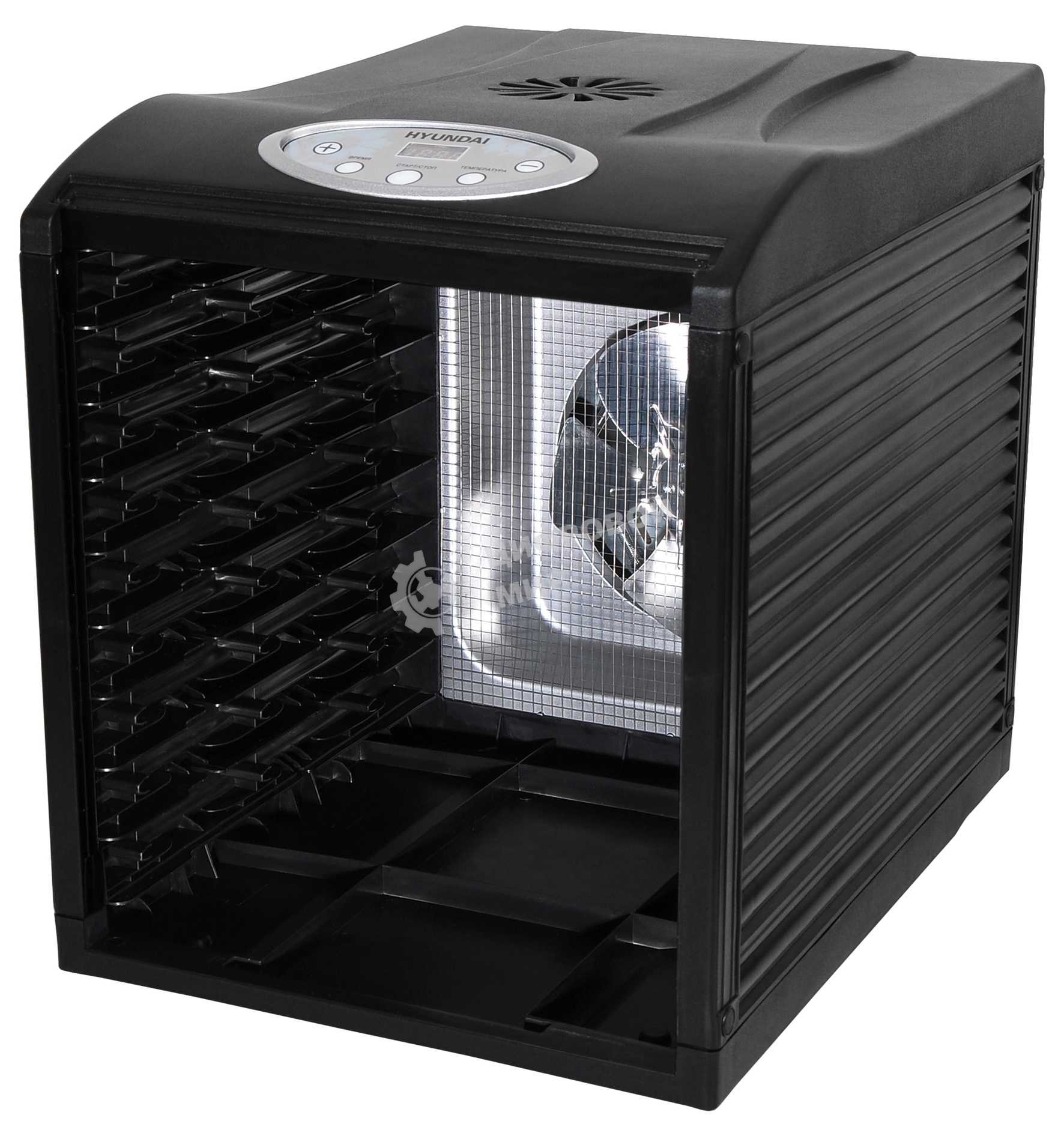 Сушка для фруктов и овощей Hyundai HYFD-1802 27под. 700 Вт, черный