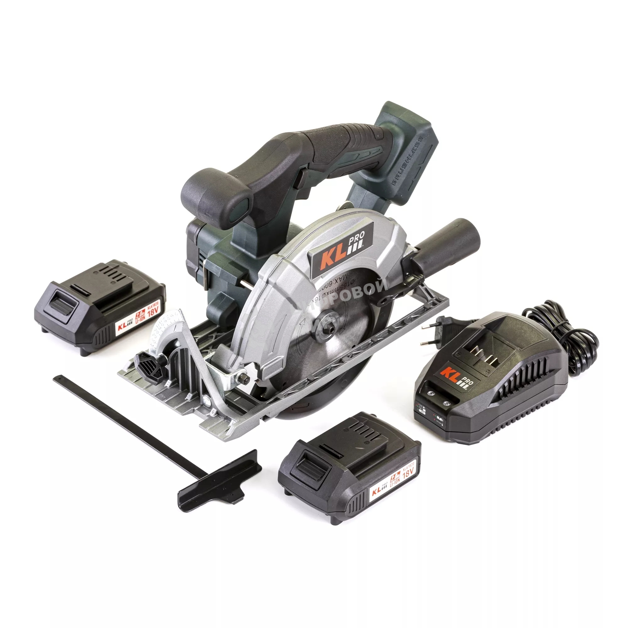 Профессиональная пила циркулярная бесщеточная KLPRO KLDAT18B-20 (18 В/2,0 А·ч)
