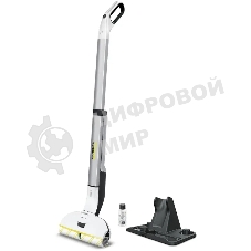 Электрошвабра Karcher EWM 2 белый/серый, питание от аккумулятора, уборка влажная, пылесборник 0.36 л