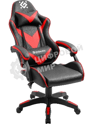 Кресло Defender XCOM черный, экокожа, 120 кг, механизм качания