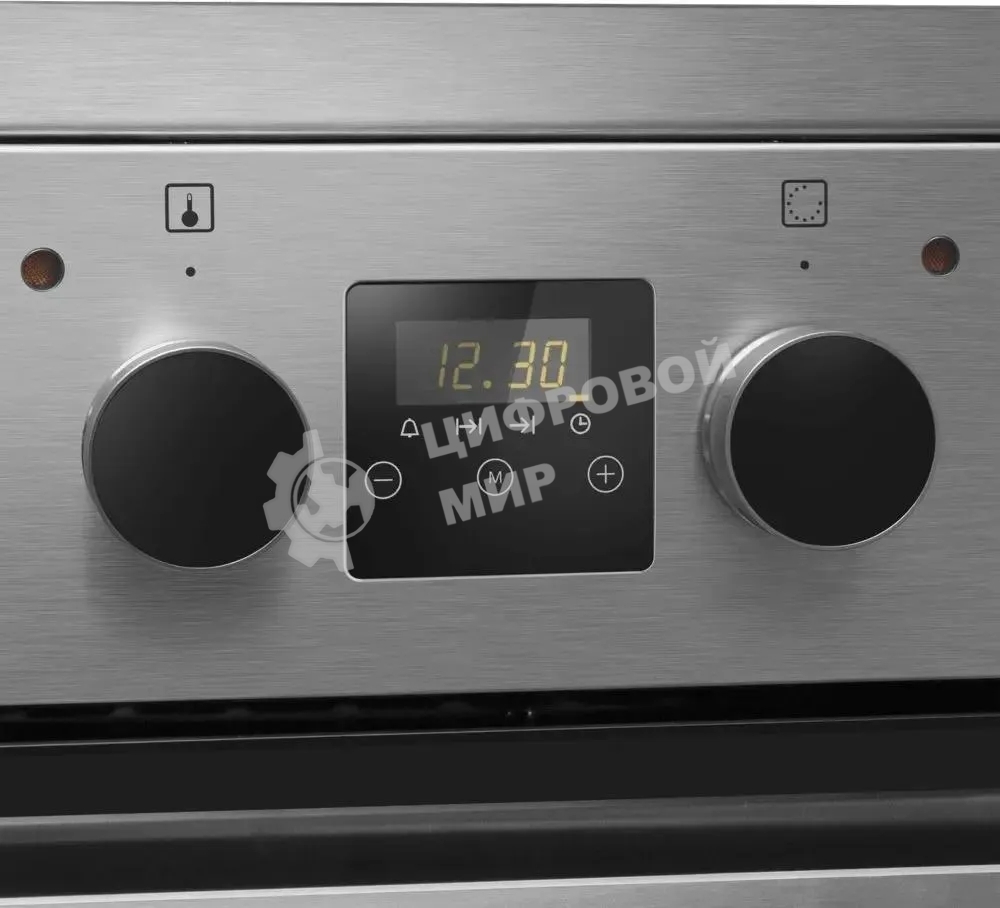 Плита электрическая Maunfeld MEC55CS08D серебристый, конфорок 4 шт, духовка 60 л, 50 см x 85 см x 60 см