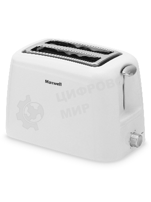 Тостер Maxwell MW-1504 W, белый 750 Вт,пластиковый корпус.