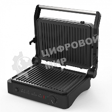 Гриль электрический BQ GR3001, черный/стальной