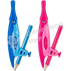 Циркуль Deli EG20102, металл, удлинитель, в комплекте: карандаш