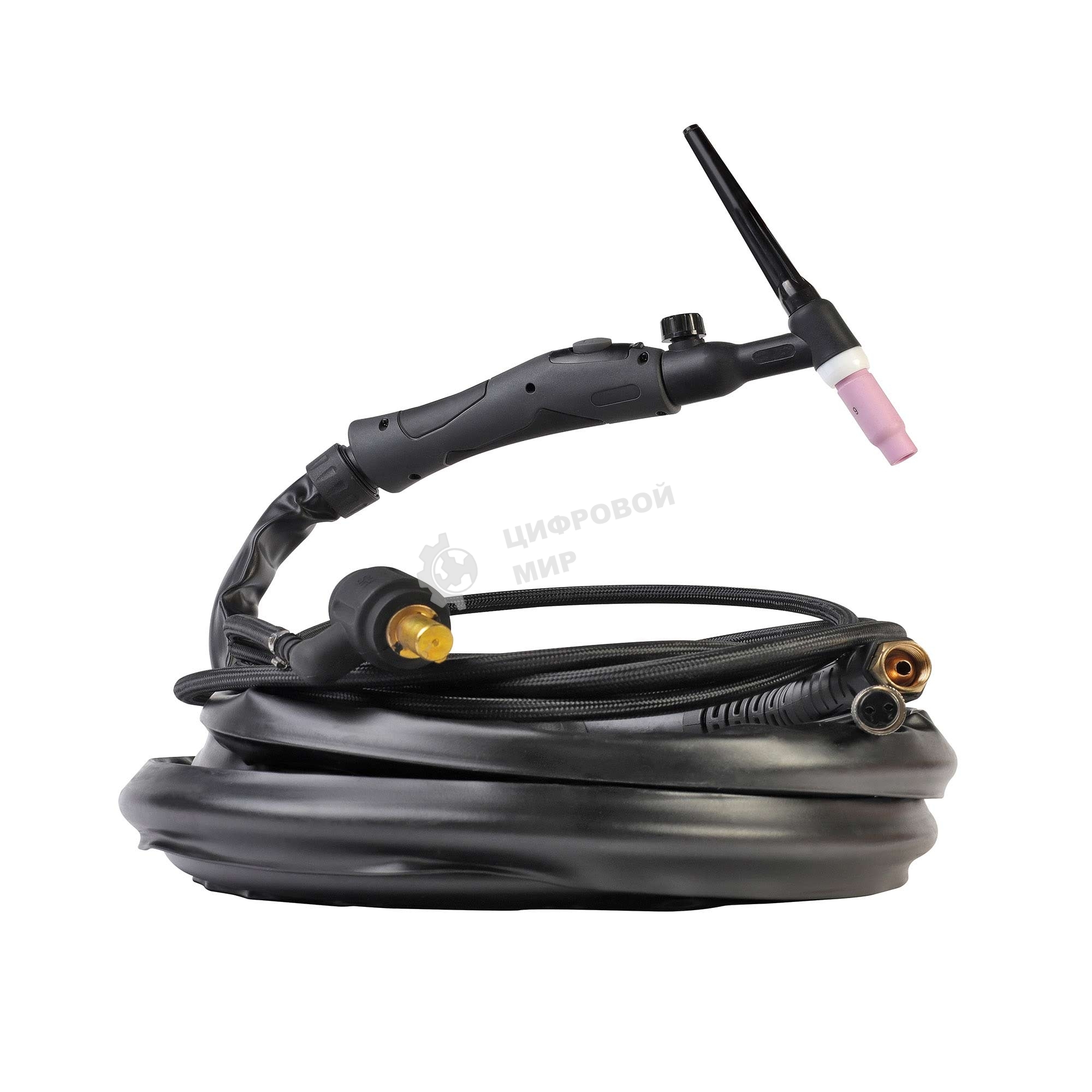 Горелка PATRIOT для аргонодуговой TIG сварки, универсальная для аппаратов TIG и MMA, 4м, 200А, DX50