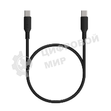 Кабель Maxvi MC-A20 black Type-C - Type-C, 2A ток макс. нагрузки 2А, макс. напряжение 5V, длина кабеля 1м, материал PVC, черный