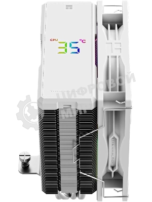 Кулер для процессора Thermalright Assassin X 120 R Digital ARGB White (4-pin PWM, 151mm, Al/Cu, 4x6mm, ARGB, 1x120mm, 70.84CFM, 29.8dBA, 2000RPM, S: 1851/1700/1200/115X, AM5/AM4, white)