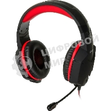 Игровые стереонаушники с микрофоном SVEN AP-G988MV, черный-красный Игровые стереонаушники с микрофоном SVEN AP-G988MV, черный-красный