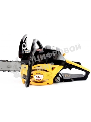 Пила цепная бензиновая Denzel DGS-5218, шина 45 см, 52см3, 3,5 л.с., шаг 0,325, паз 1,5 мм,