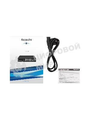 Коммутатор Falcon Eye FE-8FPG2, 8×100 Мбит/с PoE + 2×1 Гбит/с, неуправляемый