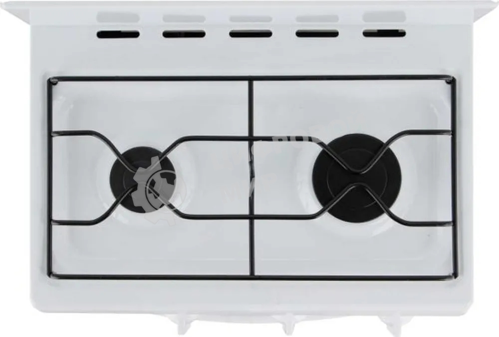 Плита газовая Flama CG 3202 W/B белый, конфорок 2 шт, духовка 30 л, 50 см x 85 см x 38 см