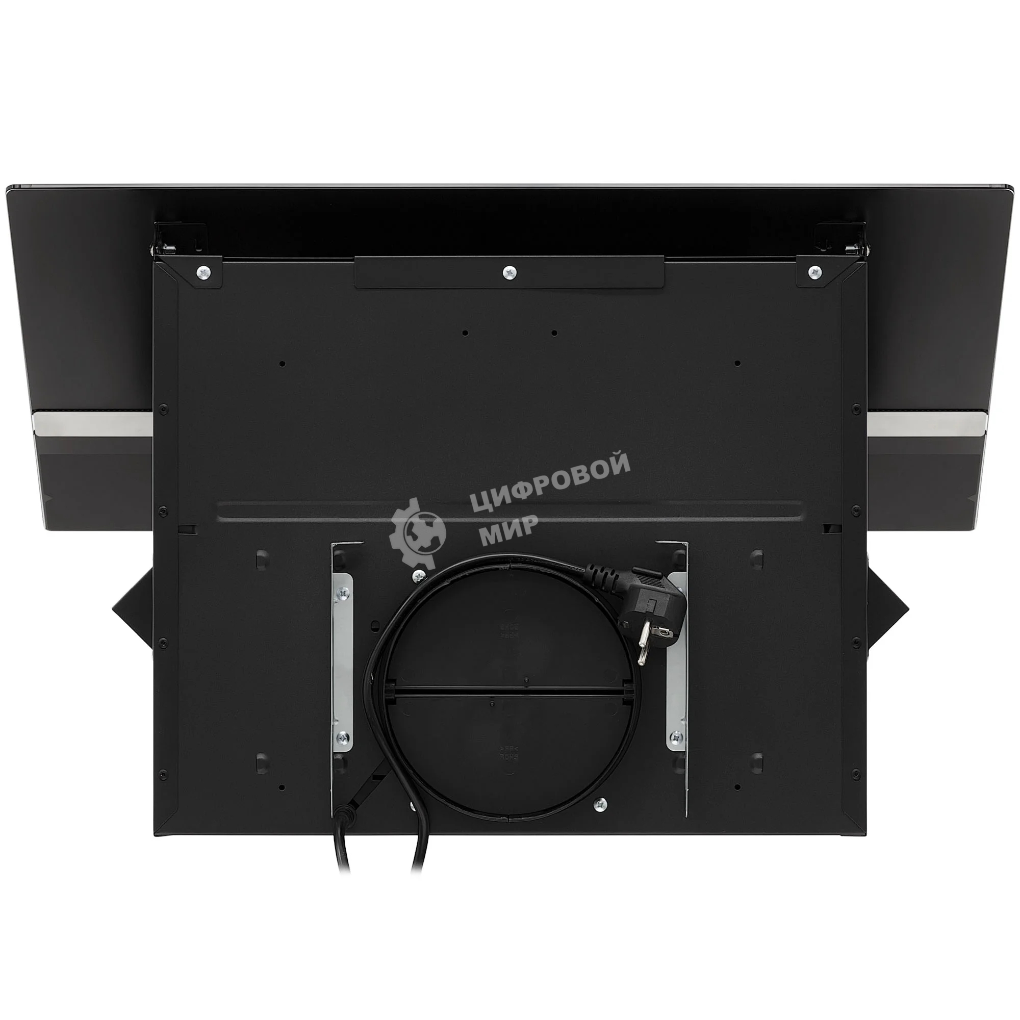 Вытяжка наклонная KRONA Bruna 600 S черный/серебристый, 59.5 см, 1300 куб. м/ч, 56 дБ