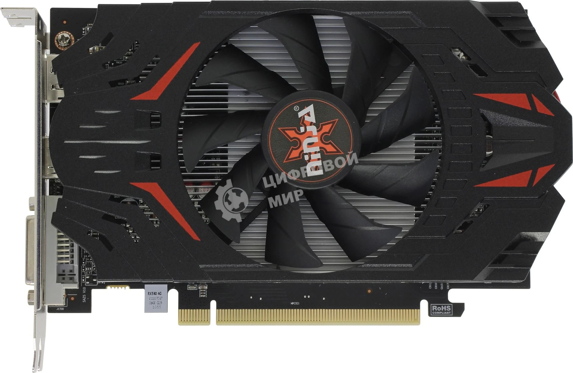 Видеокарта Ninja (Sinotex) RX560 4Gb GDDR5 128bit DVI DP HDMI 1FAN RTL