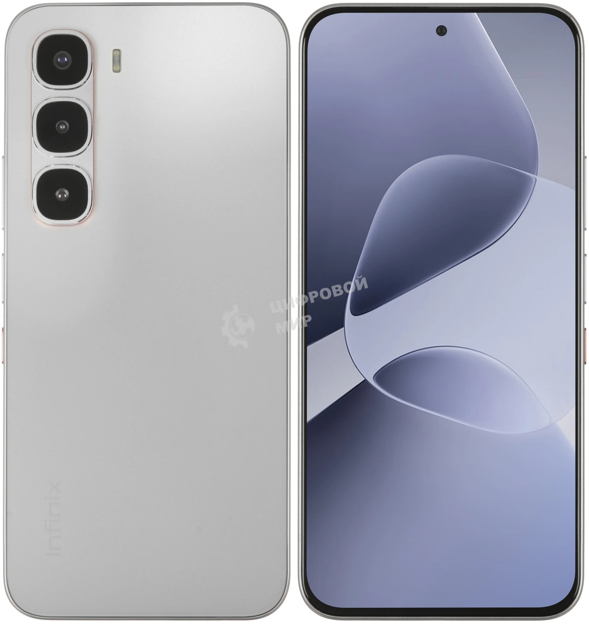 Смартфон Infinix X6885 Hot 60 Pro 8/128Gb, серебристый титан