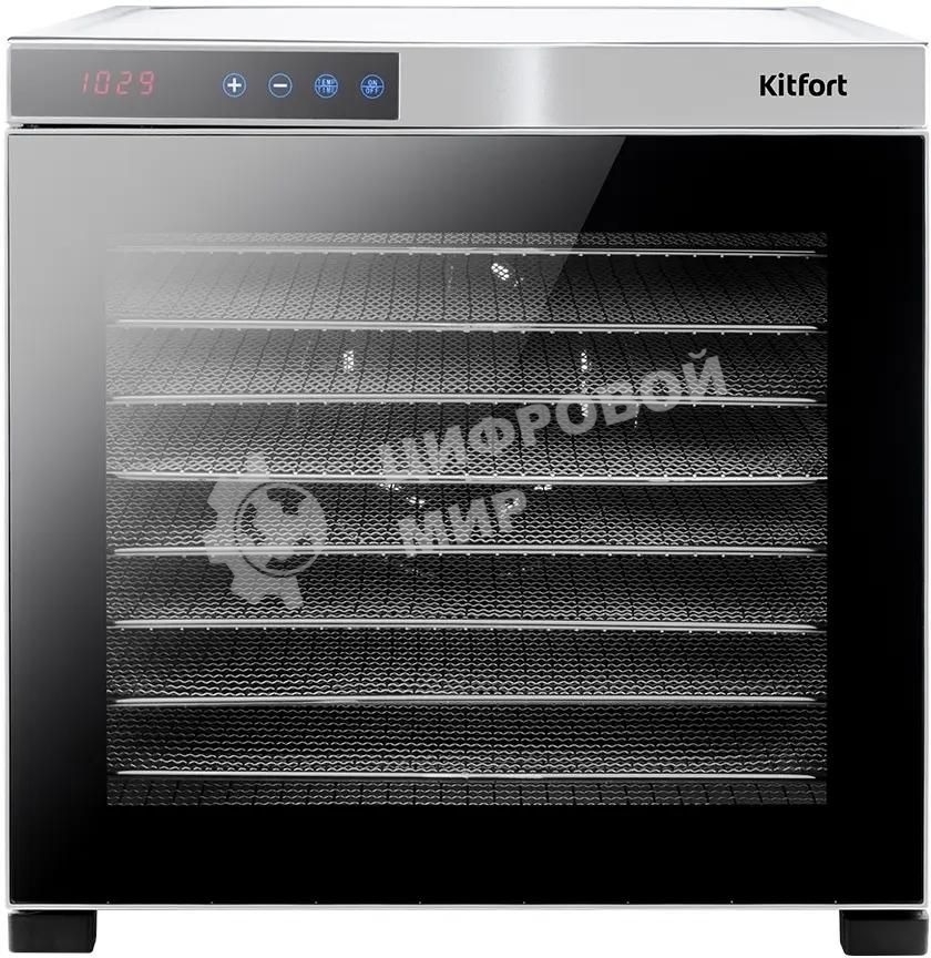 Сушилка для овощей и фруктов Kitfort КТ-1910 10под. 1000 Вт, нержавеющая сталь