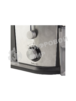Соковыжималка Galaxy GL 0801 серебристый/чёрный, центробежная, 700 Вт, 500 мл, механическое