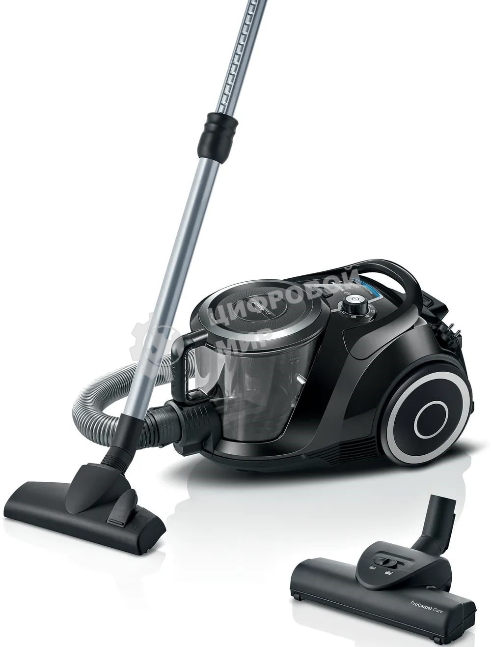 Пылесос Bosch BGS412234 черный, 1800 Вт, уборка сухая, пылесборник контейнер 2,4 л