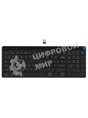 Клавиатура JLab JBuds Keyboard беспроводная, Bluetooth, радиоканал, чёрный