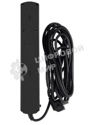Сетевой фильтр Ippon BK-6-EU-5-10-B 5 м, 6 розеток, черный, коробка