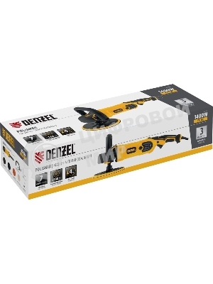 Машина полировальная Denzel CP-180, 1400 Вт, 180 мм, 0-3000 об/мин