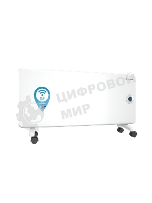 Конвектор электрический Thermex Frame 2000E белый, 2000 Вт, 25 м2, термостат, дисплей, WiFi