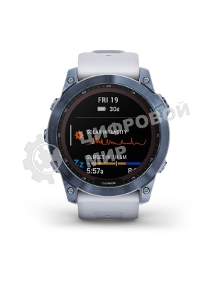 Умные часы Garmin Fenix 7x Sapphire Solar синий минерал 51мм