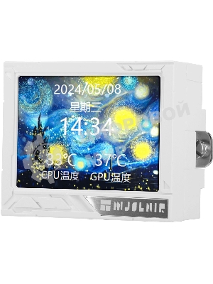 Система жидкостного охлаждения Thermalright Mjolnir Vision 360 ARGB Soc-AM5/AM4/1151/1200/2066/2011/1700 белый 4-pin 27dB Al LCD Ret (M-VISION-360-WH-ARGB)