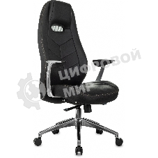 Кресло Бюрократ Zen/Black черный, кожа