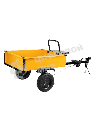 Прицеп для мотоблока Denzel TT-500, оцинк., груз. 500 кг, рег. сцепка, колеса 4.00-10, в упаковке