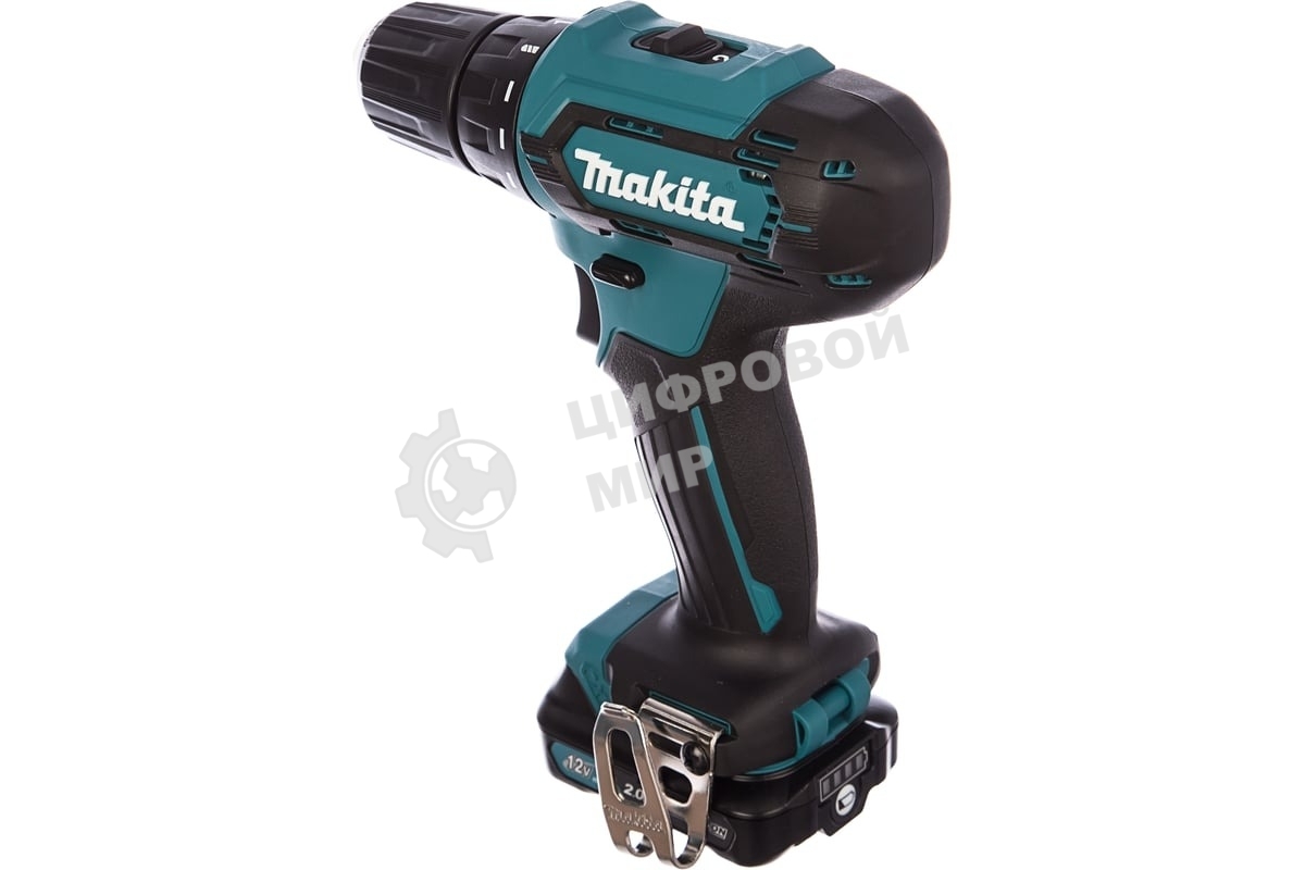 Дрель-шуруповерт аккумуляторная Makita DF333DWAE Аккумуляторная, Кейс