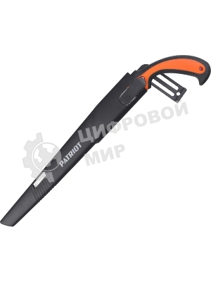 Ножовка садовая Patriot SP-270, нескладная, ножны, лезвие (япон.стальSK5,270 мм,7TPI), PP+TPR-ручка