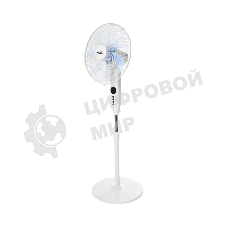 Вентилятор напольный DUX 7 лопастей, д/у управление, 50Вт белый 60-0221