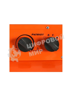 Тепловентилятор Patriot PT-R 24, оранжевый/черный, 24 кВт, 380В, терморегулятор